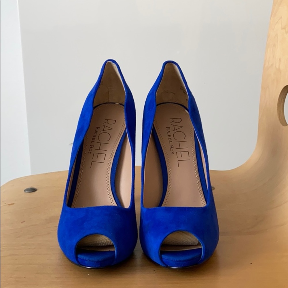 Rachel Roy electric blue heels